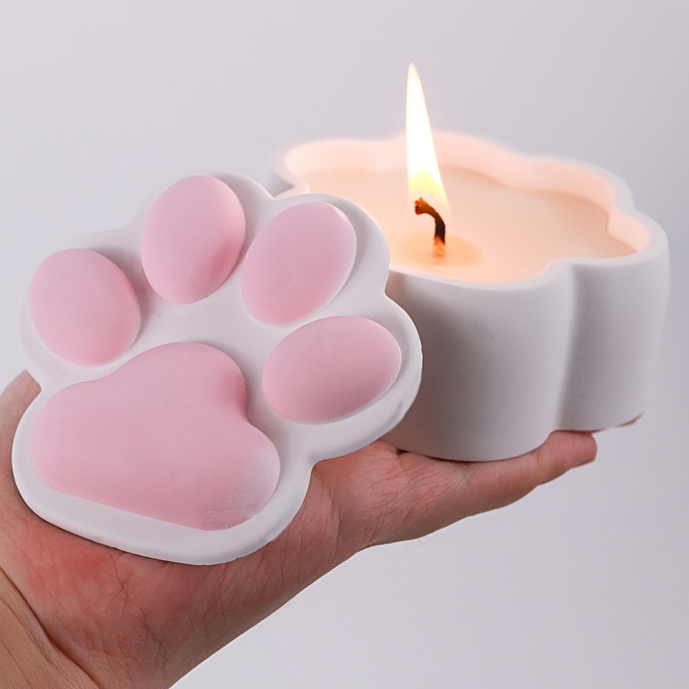 Candle Making Jars With Lids - Scatola portaoggetti per artigli di gatto