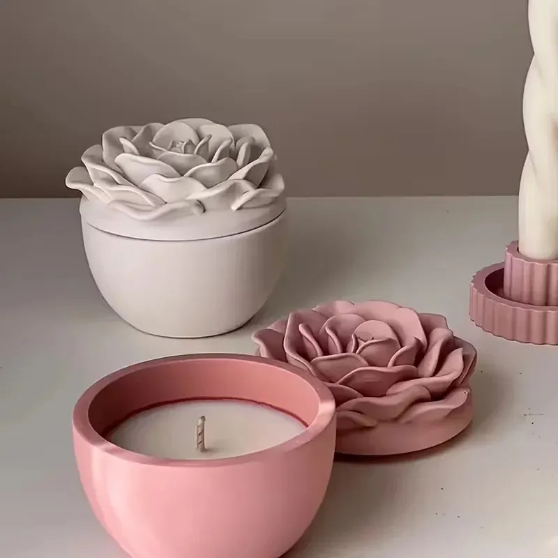 Candle Making Jars With Lids - Stampo in silicone di alta qualità