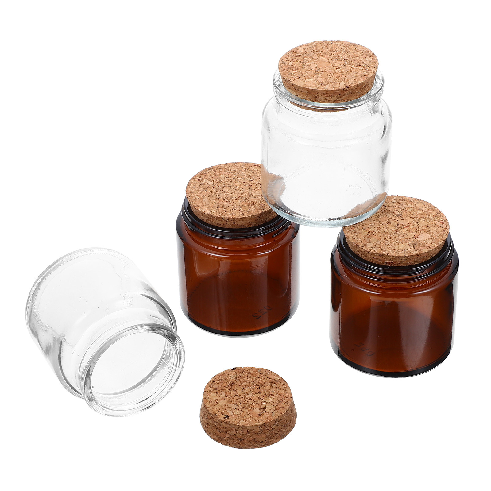 Candle Making Jars With Lids - Set da 4 barattoli di vetro