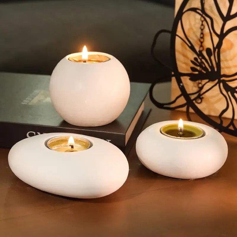 Candle Making Moulds - Stampo in silicone per portacandele tealight,