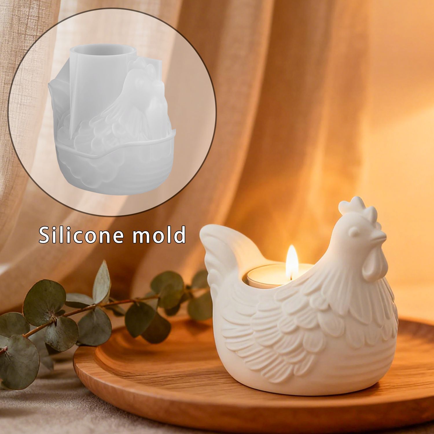 Candle Making Moulds - Stampo in resina epossidica portacandele per