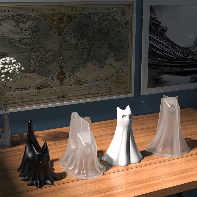 Gatto fantasma Halloween Ornam - Candle Making Moulds recensione e prezzo