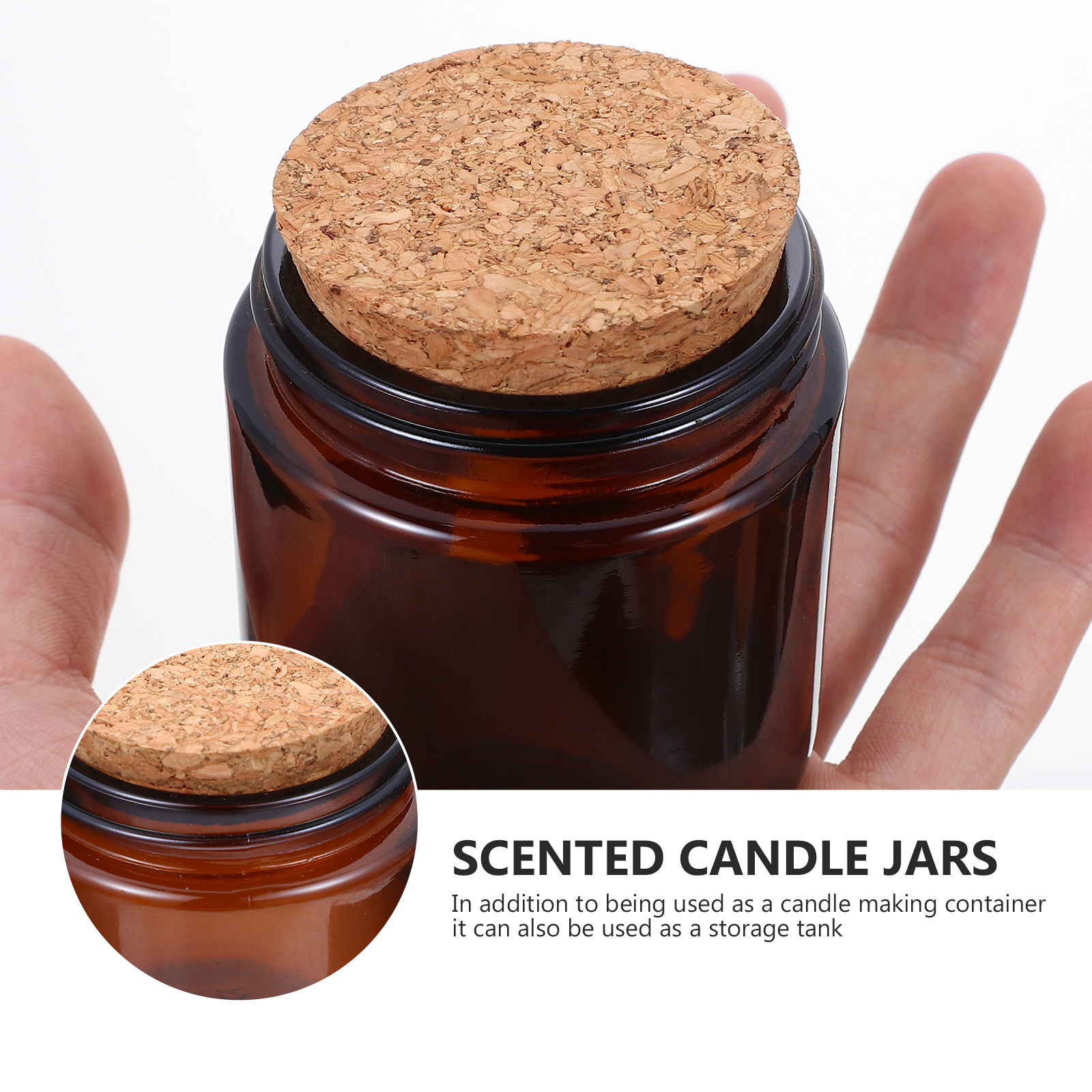 Set da 4 barattoli di vetro di - Candle Making Jars With Lids recensione e prezzo