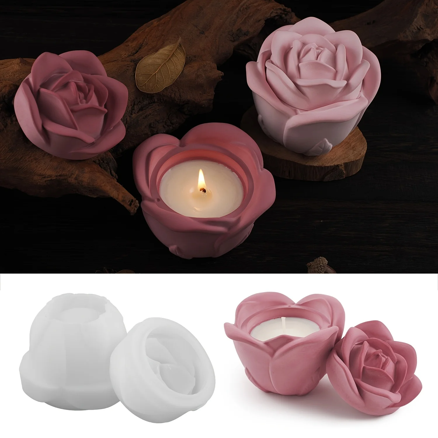 Set da 2 pezzi Stampi in silic - Candle Making Moulds recensione e prezzo