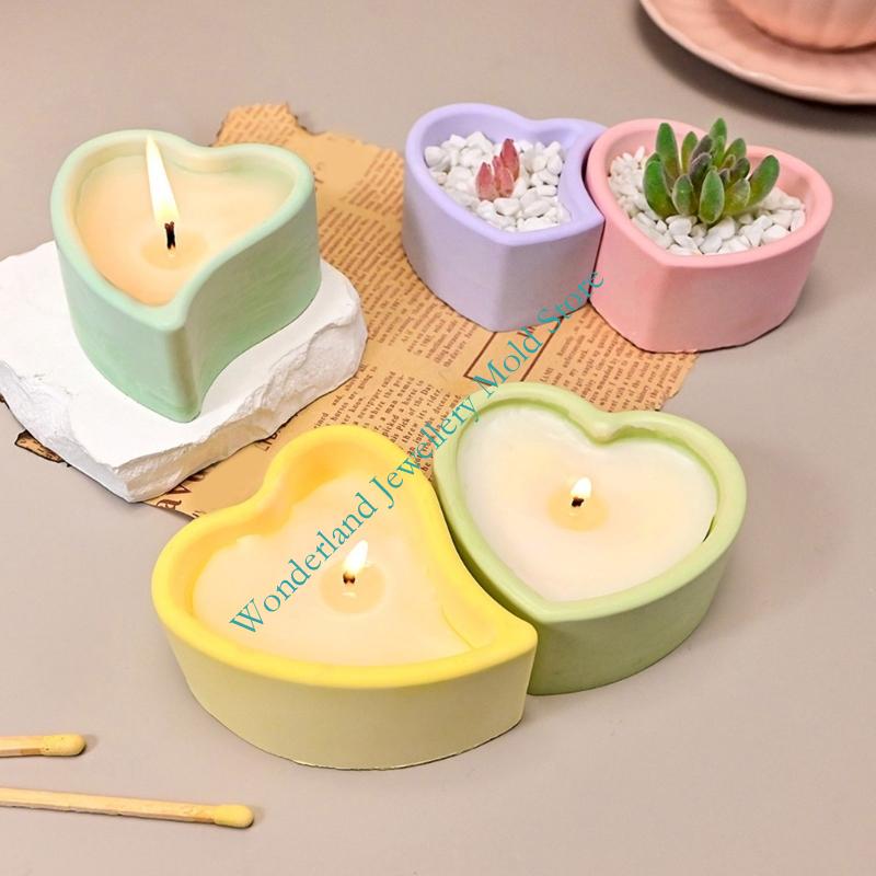 H7eb Heart Silicone Stampo per - Candle Making Moulds recensione e prezzo